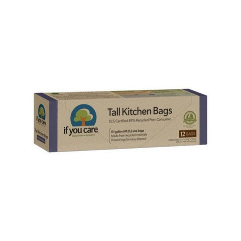 If You Care, Tall Kitchen Bags With Drawstrings, 12 Count If You Care