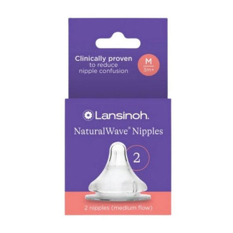 Lansinoh Laboratories, Natural Wave Nipples Medium Flow, 2 Count Lansinoh Laboratories