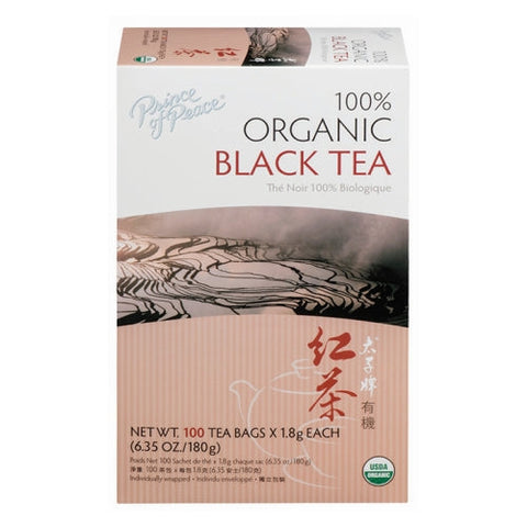 Prince Of Peace, Organic Black Tea, 100 Bags Prince Of Peace