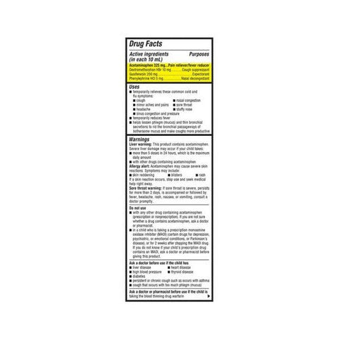 Mucinex, Children'S Cold And Flu Liquid Very Berry, 4 Oz