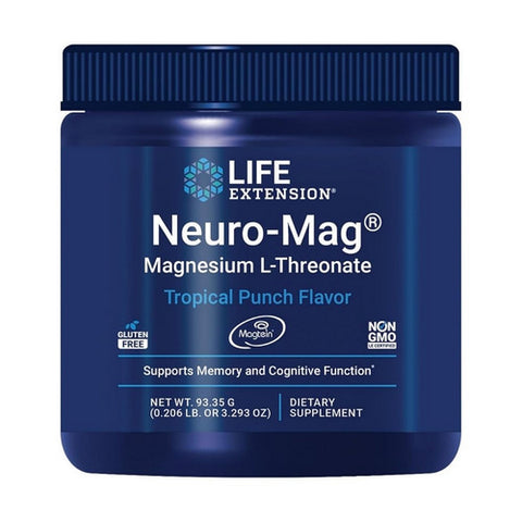 Life Extension, Neuro-Mag Magnesium L-Threonate Tropical Punch, 93.35 Grams Life Extension
