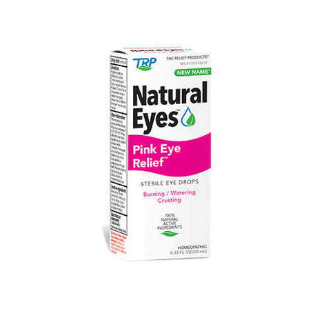 The Relief Products, Natural Eyes Pink Eye Relief Sterile Eye Drops, 0.33 Oz The Relief Products