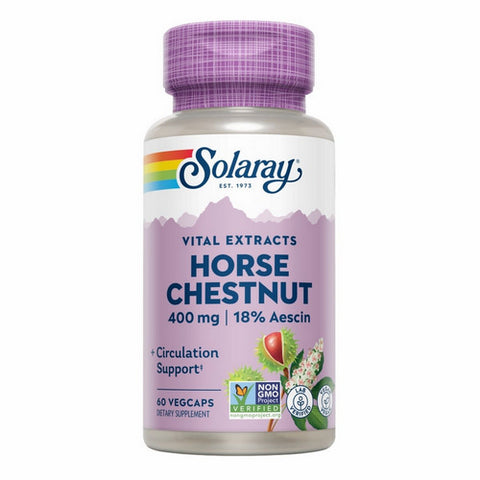 Solaray, Horse Chestnut Seed Extract, 400 mg, 60 Caps Solaray