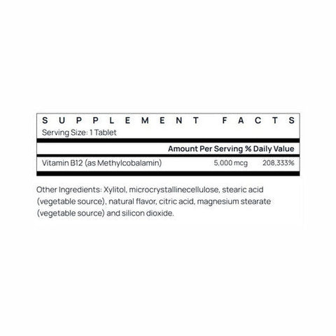 Jarrow Formulas, Vegan Methyl B-12 Maximum Strength Cherry, 5000 Mcg, 60 Chewable Tabs Jarrow Formulas
