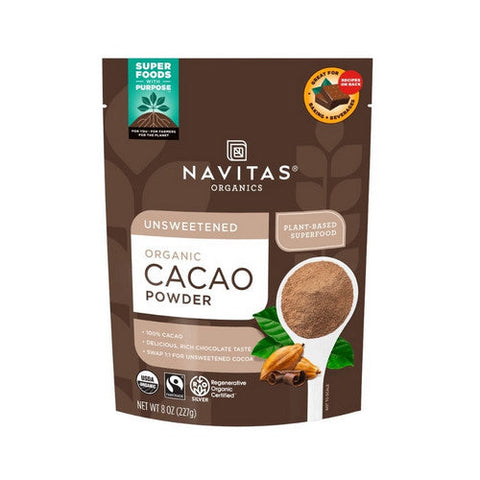 Navitas Organics, Organic Cacao Powder Chocolate, 8 Oz Navitas Organics
