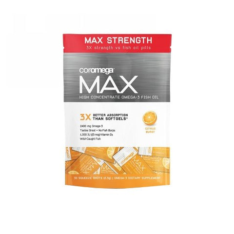 Max High Concentrate Omega-3 Citrus Burst 30 Count by Coromega