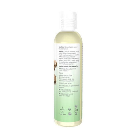 Now Foods, Organic Castor Oil, 8 Oz Now Foods