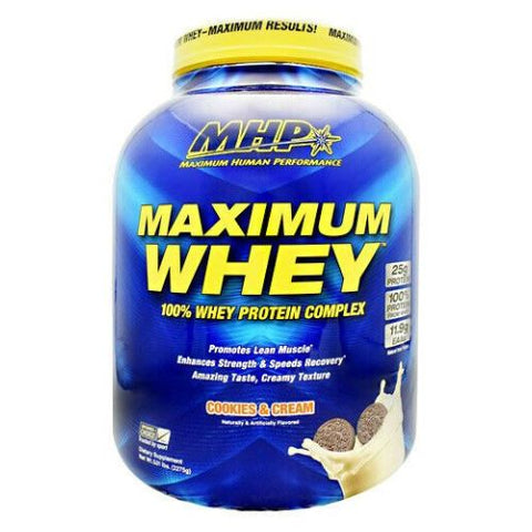 Maximum Human Performance, Maximum Whey, Cookies & Cream 5 lbs Maximum Human Performance
