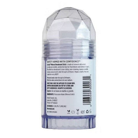 Crystal, Mineral Deodorant Stick Unscented, 4.25 Oz Crystal