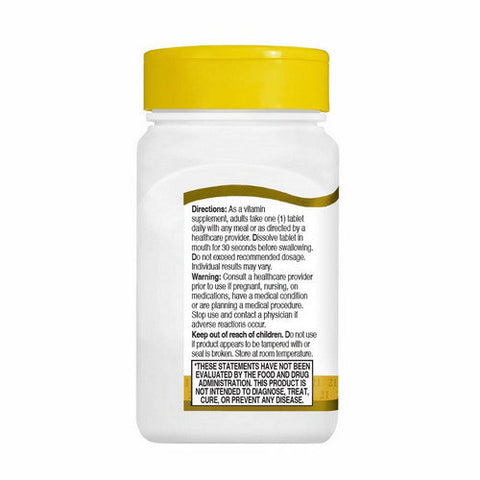 21st Century, Quick Dissolve Vitamin B-12 Cherry, 2,500 Mcg, 110 Tabs 21st Century