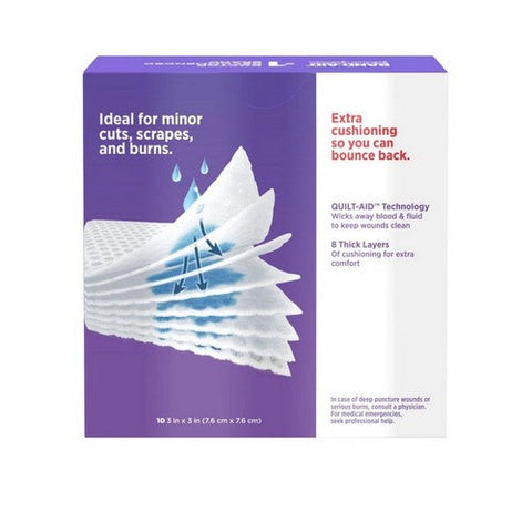 Band-Aid, Cushion-Care Gauze Pads Medium 3 X 3 Inch, 25 Each