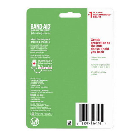 Band-Aid, Hurt-Free Wrap 2 Inch X 2.3 Yard, 1Each Band-Aid
