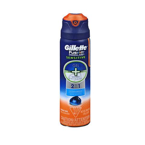 Gillette, Fusion Proglide Sensitive Shave Gel + Skin Care Ocean Breeze, 6 Oz Gillette