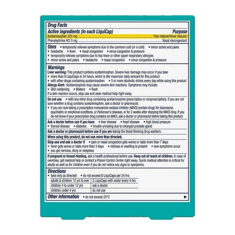 Vicks, Sinex Severe All In One Sinus Liquicaps, 24 Caps