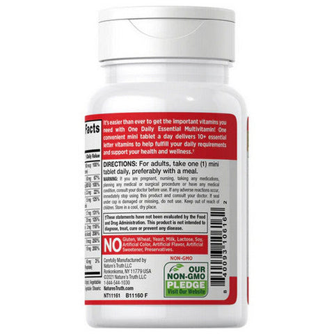 Nature's Truth, Once Daily Essential Multivitamin, 100 Mini Tabs Nature's Truth