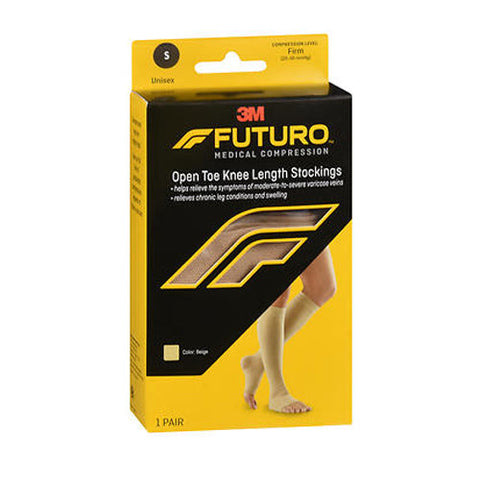 3M, Futuro Open Toe Knee Length Stockings Unisex Small Beige Firm, 1 Each Futuro