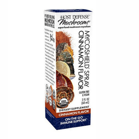 Host Defense, MycoShield Cinnamon Throat Spray, 2 Oz Host Defense