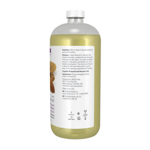 Now Foods, Sweet Almond Oil, 32 Oz Now Foods