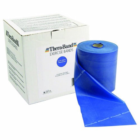Thera-Band, Exercise Resistance Band Thera-Band  Blue 5 Inch X 50 Yard Heavy Resistance, 1 Roll Thera-Band