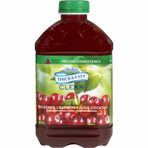 Hormel, Thickened Beverage Thick & Easy  46 oz. Container Bottle Cranberry Juice Cocktail Flavor Ready to Us, 46 Oz Hormel