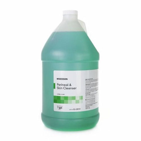 Rinse-Free Perineal Wash 1 gal Herbal Scent Light Green Case of 4 by McKesson