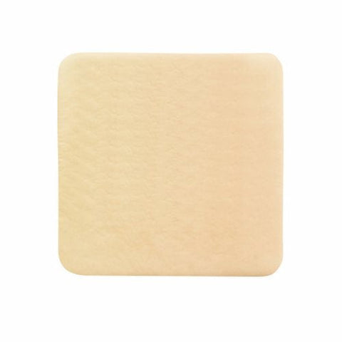 McKesson, Thin Foam Dressing 6 X 6 Inch With Border Film Backing Silicone Gel 4894, Box Of 10