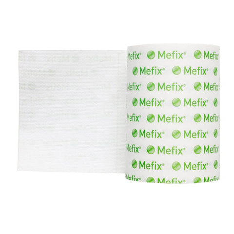 Molnlycke, Dressing Retention Tape Mefix  Skin Friendly Nonwoven 4 Inch X 11 Yard White NonSterile, Case Of 20 Molnlycke