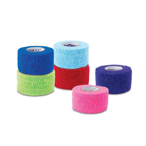 Andover Coated Products, Cohesive Bandage CoFlex Â·LF2 2 Inch X 5 Yard Standard Compression Self-adherent Closure Neon Pink /, Count of 36 Andover Coated Products