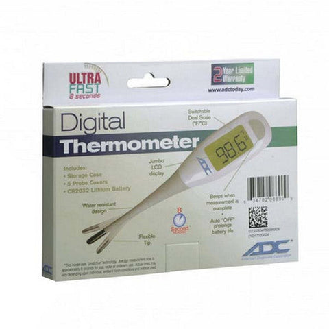 American Diagnostic Corp, Digital Thermometer Adtemp Oral / Rectal / Under Arm Probe Hand-Held, Count of 1 American Diagnostic Corp