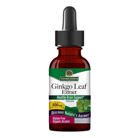 Nature's Answer, Ginkgo Leaf Extract Biloba, 500 Mg, 1 Oz Nature's Answer