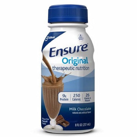 Oral Supplement Ensure  Original Chocolate Flavor 8 oz. Container Bottle Ready to Use Count of 1 by Abbott Nutrition