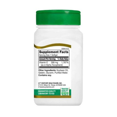 21st Century, Vitamin E, 268mg, 110 Softgels 21st Century
