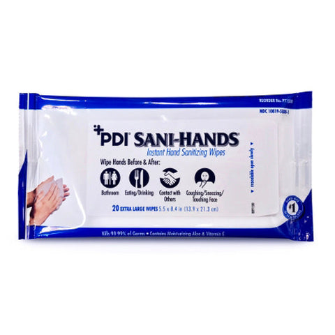 Sani-Hands, Hand Sanitizing Wipes Ethyl Alcohol, 1 Pack Sani-Hands