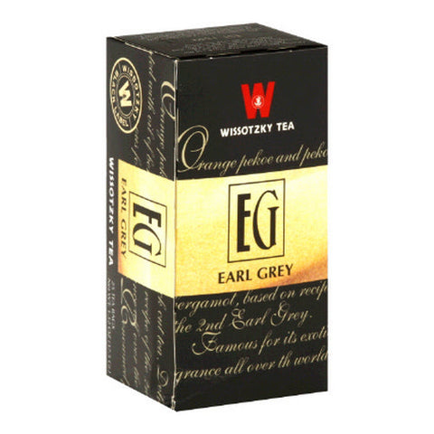 Wissotzky, Black Tea Earl Grey, 25 Bags(Case Of 6) Wissotzky