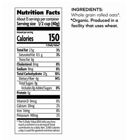 Natures Path, Organic Quick Cook Instant Oats, 18 Oz(Case Of 6) Natures Path