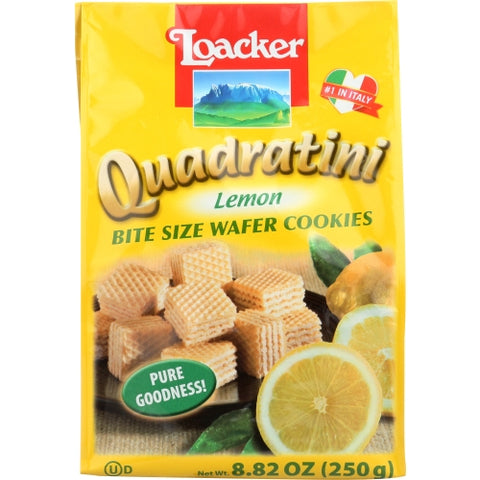 Wafer Qudrtni Lemon 250G Case of 6 X 8.82 Oz by Loacker