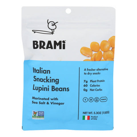 Brami, Lupini Beans Sea Salt, Case of 8 X 5.3 Oz Brami