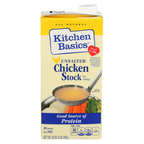 Kitchen Basics, Stock Chicken Unsalted, Case of 12 X 32 Oz