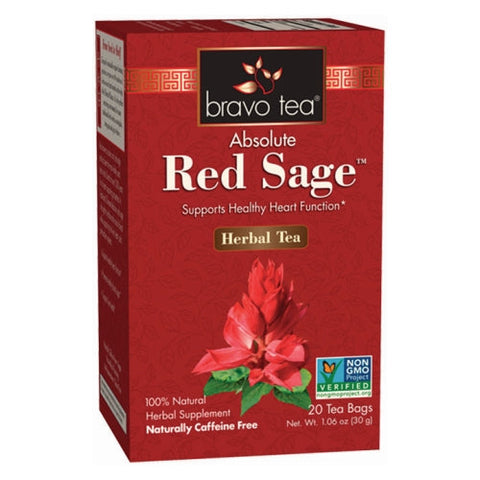 Bravo Tea, Absolute Red Sage Herbal Tea, 20 Bags Bravo Tea