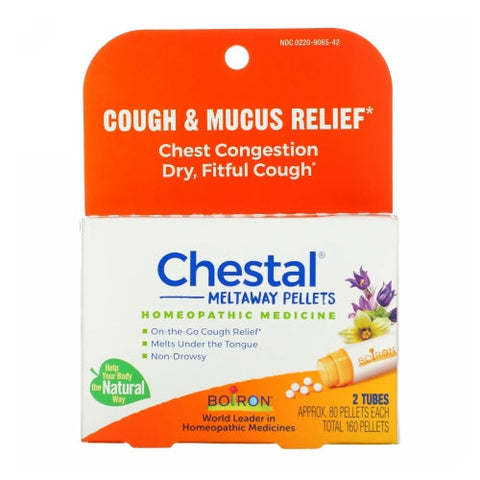 Boiron, Chestal Meltaway Pellets, 160 Pellets / 2 Tubes Boiron