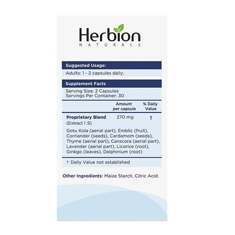 Herbion Naturals, Memory Support, 60 VgeCaps Herbion Naturals
