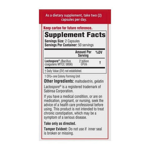Bacid, Daily Probiotic, 50 Capsules