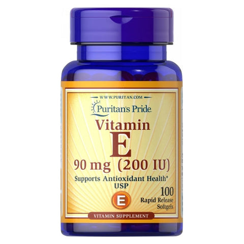 Puritan's Pride, Vitamin E-200 IU, 100 Softgels Puritan's Pride