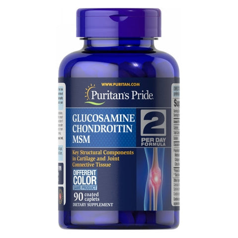Puritan's Pride, Triple Strength Glucosamine Chondroitin & MSM Joint Soother, 90 Caplets Puritan's Pride