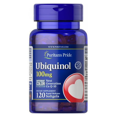 Puritan's Pride, Ubiquinol, 100 mg, 120 Rapid Release Softgels Puritan's Pride