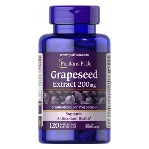 Puritan's Pride, Grapeseed Extract, 200 mg, 120 Capsules Puritan's Pride