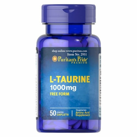 Puritan's Pride, L-Taurine, 1000 mg, 50 Caplets Puritan's Pride