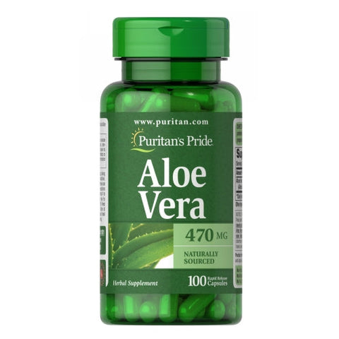 Puritan's Pride, Aloe Vera, 470 mg, 100 Capsules Puritan's Pride