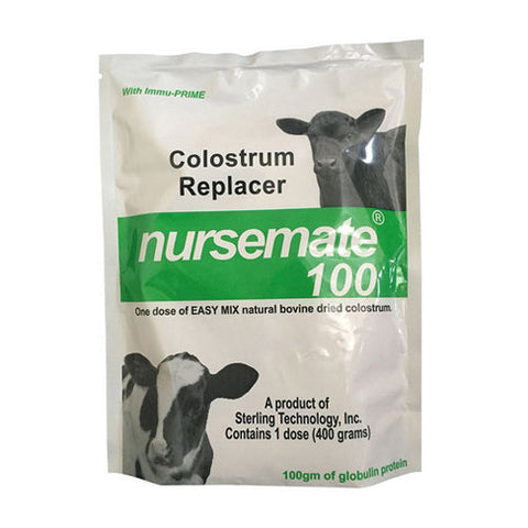 Nursemate, Nursemate 100 Colostrum Replacer With Immu-Prime For Calves, 400 Grams Nursemate