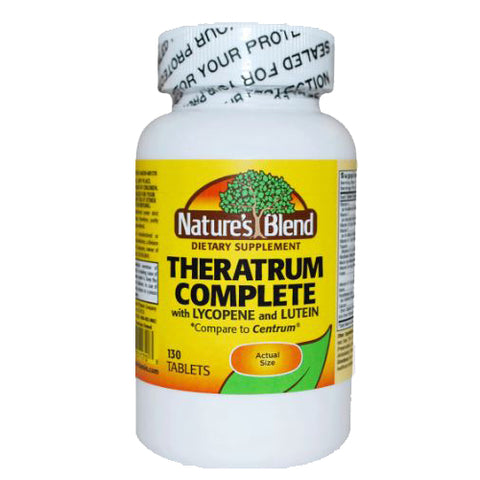 Nature's Blend, Theratrum Complete With Lutein & Lycopene, 130 Tabs Nature's Blend